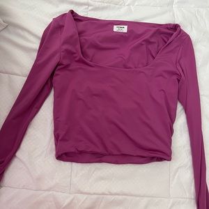 Cotton On Cropped Purple Long sleeve